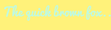 Image with Font Color BBFAE7 and Background Color FFF27A